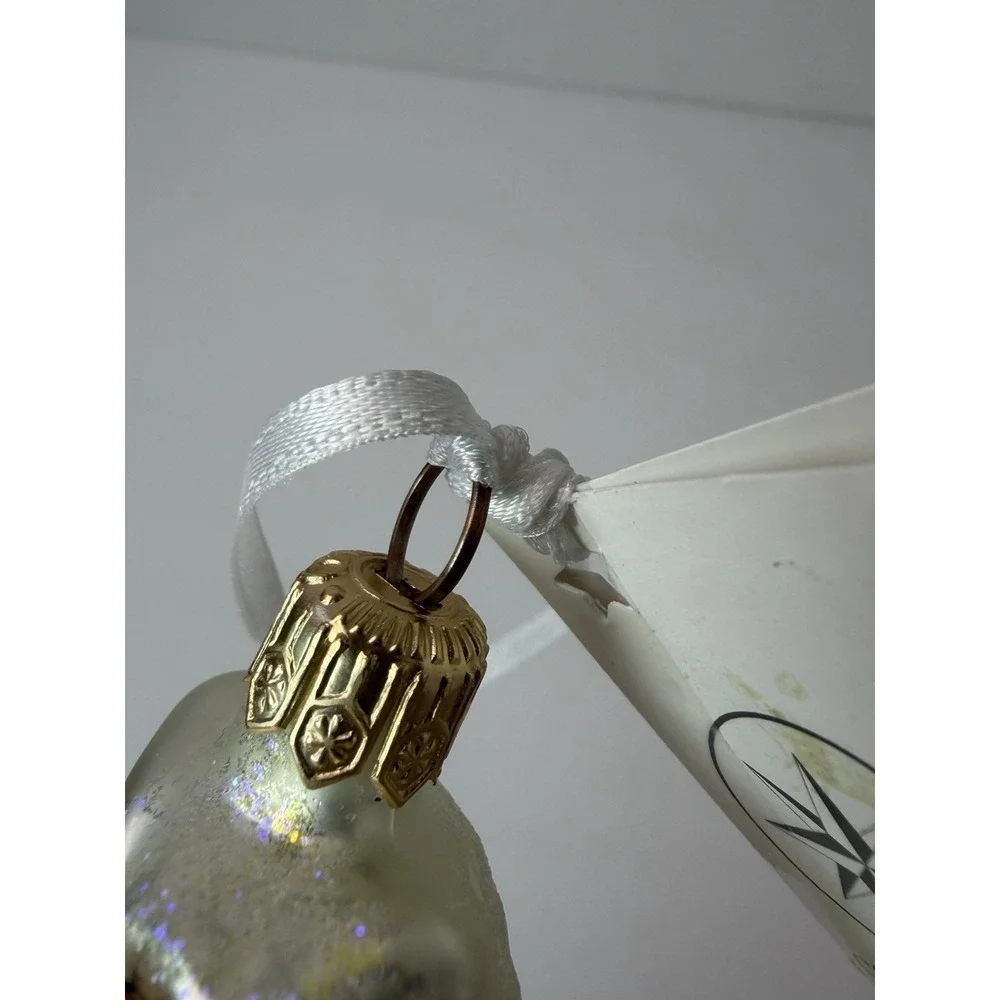 Radko Glass HOO DUNNIT Wise Owl on Stack of Books Christmas Ornament